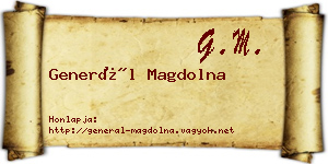 Generál Magdolna névjegykártya