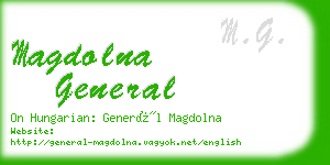 magdolna general business card